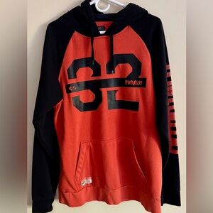 ThirtyTwo Men's Red and Black Hoodie